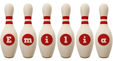 Emilia bowling-pin logo