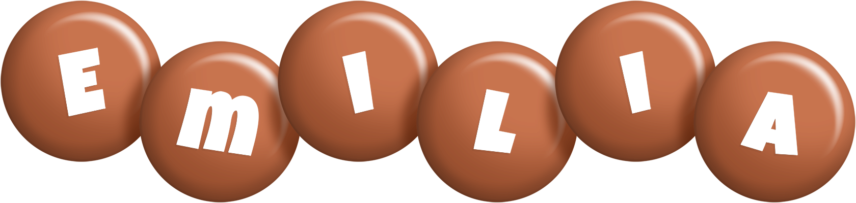 Emilia candy-brown logo