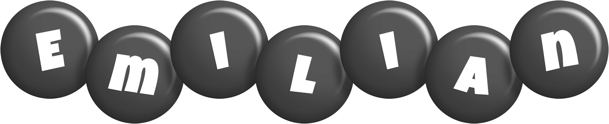 Emilian candy-black logo