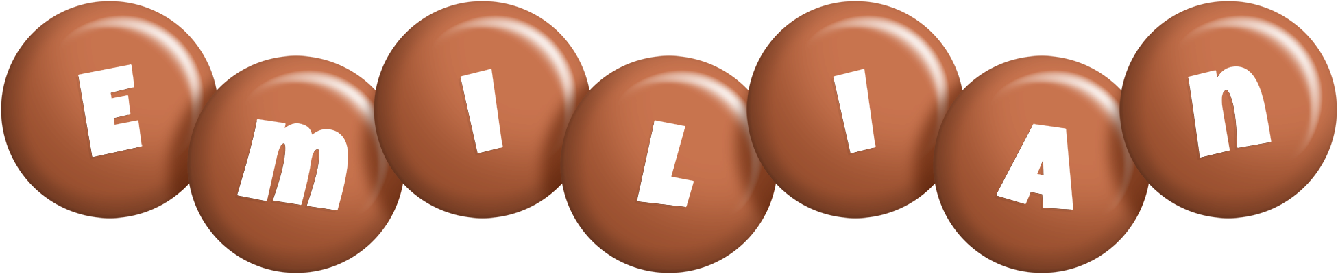Emilian candy-brown logo