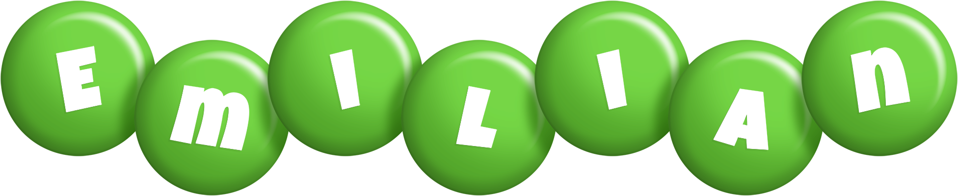 Emilian candy-green logo