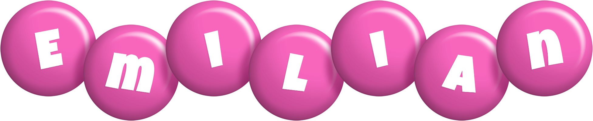 Emilian candy-pink logo
