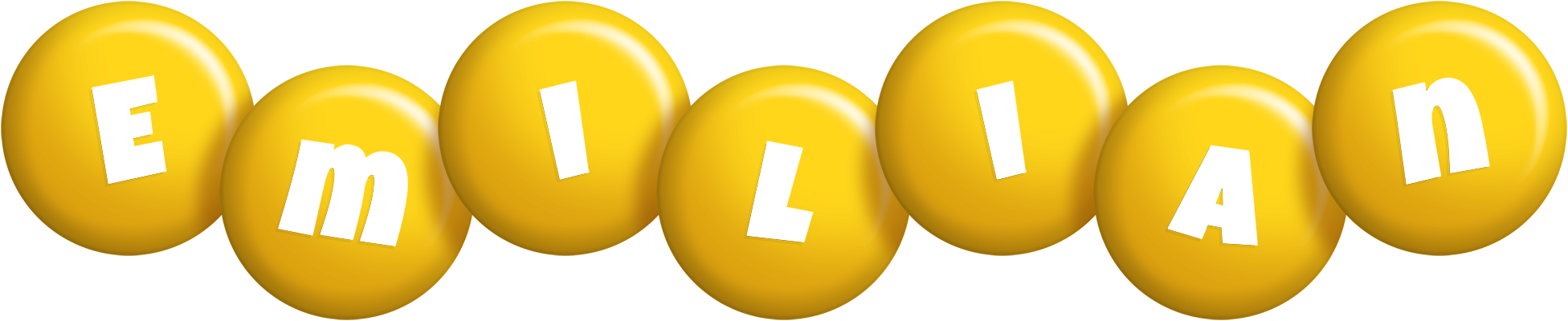 Emilian candy-yellow logo