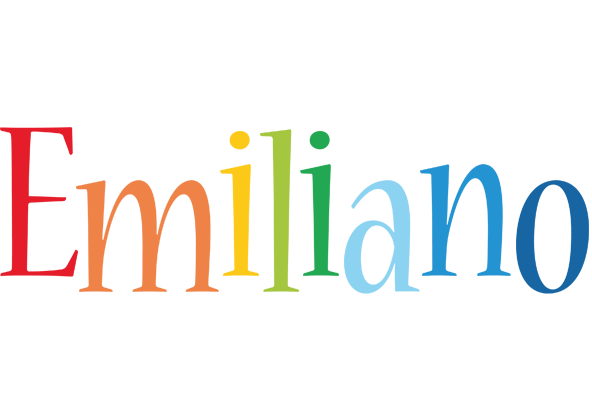 Emiliano birthday logo