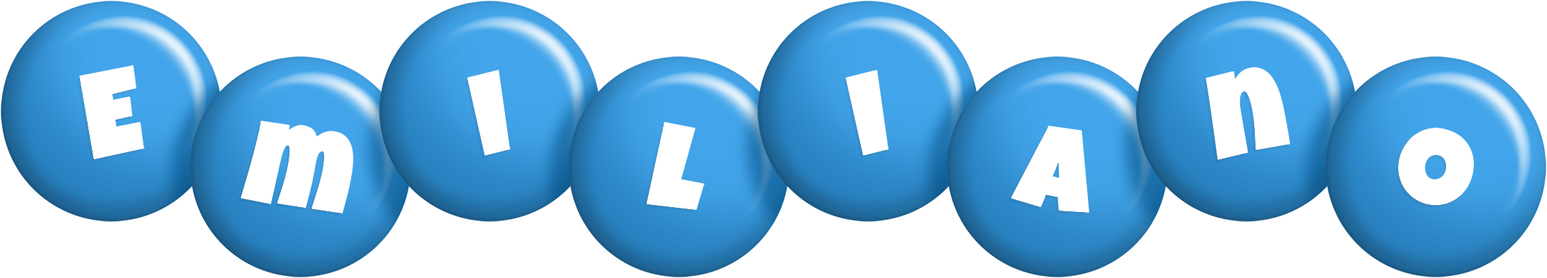Emiliano candy-blue logo