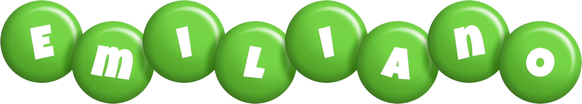 Emiliano candy-green logo