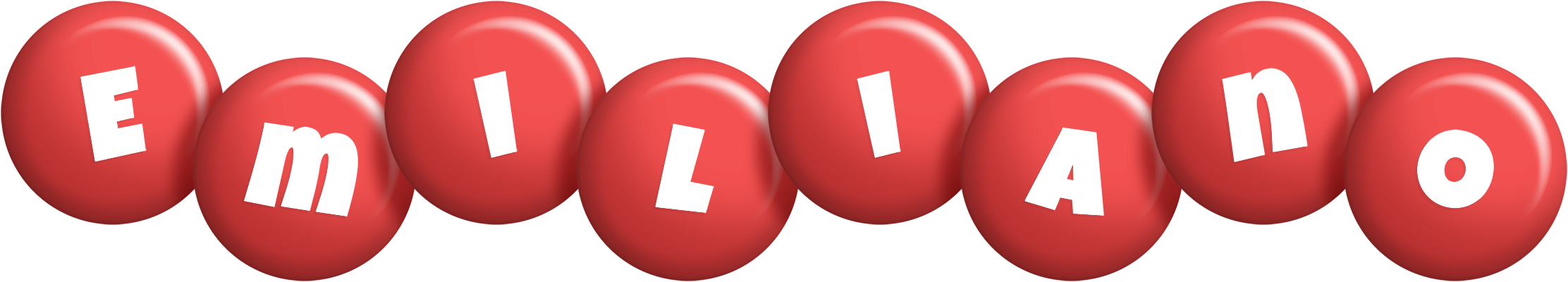 Emiliano candy-red logo