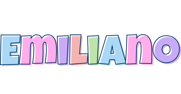 Emiliano pastel logo