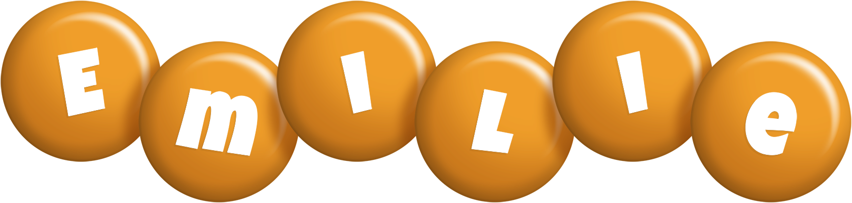 Emilie candy-orange logo