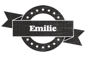 Emilie grunge logo