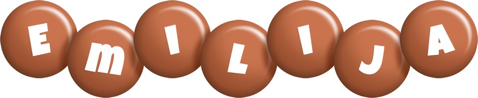 Emilija candy-brown logo