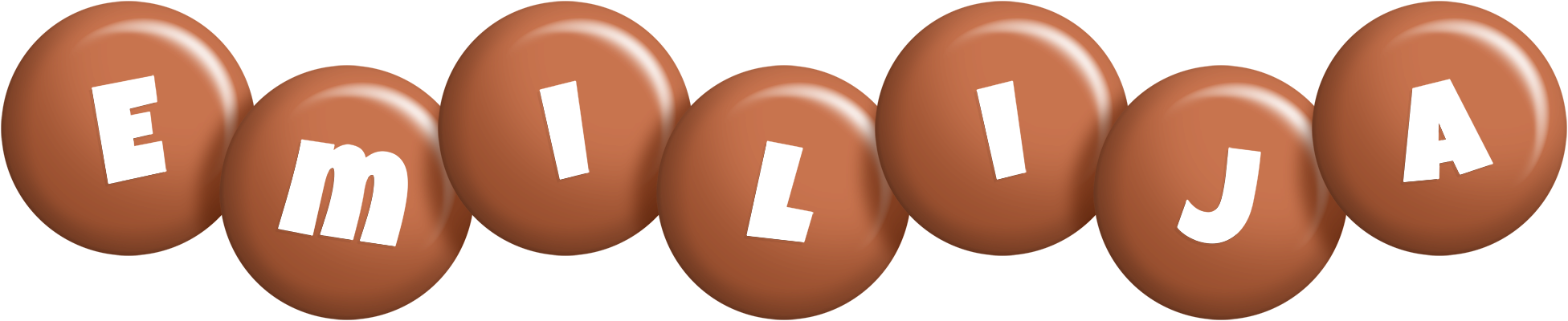 Emilija candy-brown logo