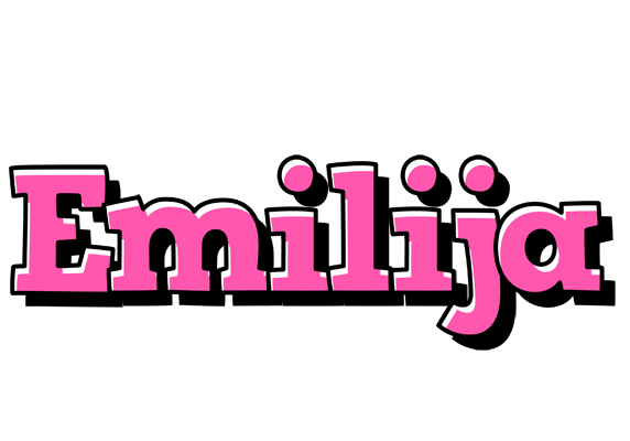 Emilija girlish logo