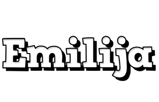 Emilija snowing logo