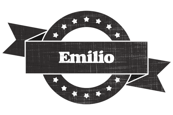 Emilio grunge logo