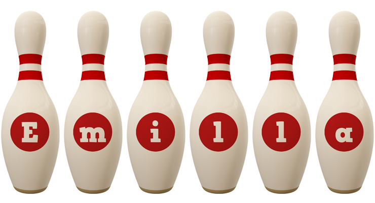 Emilla bowling-pin logo