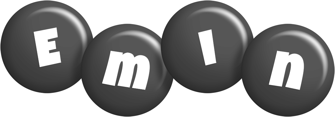 Emin candy-black logo