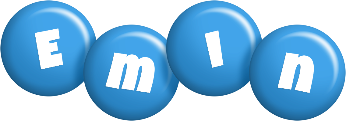 Emin candy-blue logo