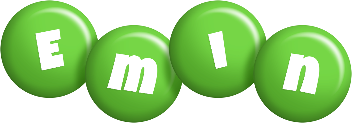 Emin candy-green logo
