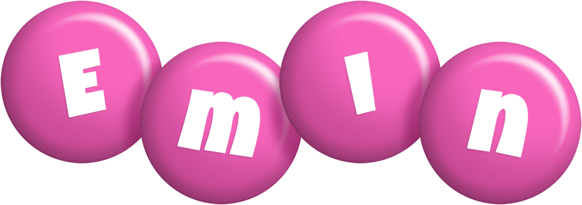 Emin candy-pink logo