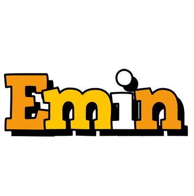 Emin cartoon logo