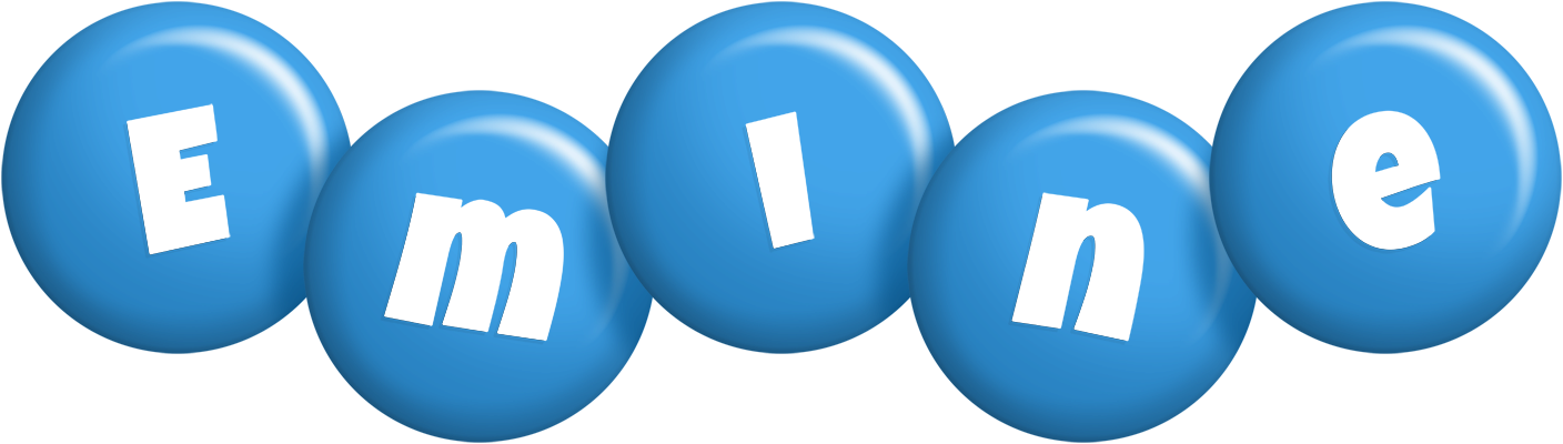 Emine candy-blue logo