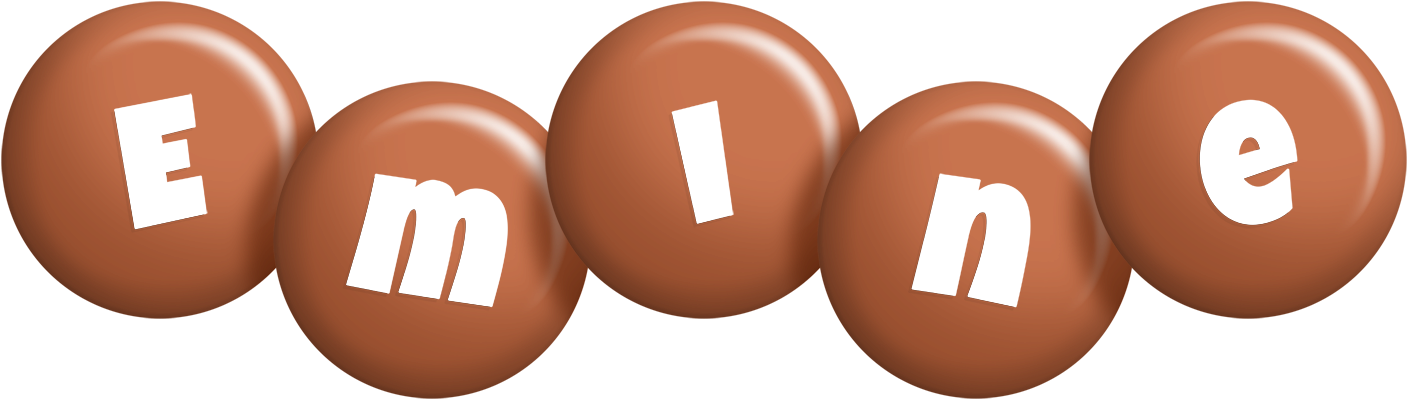 Emine candy-brown logo