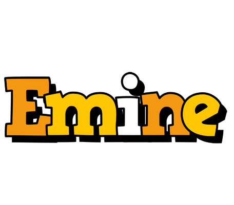 Emine cartoon logo