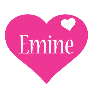 Emine love-heart logo