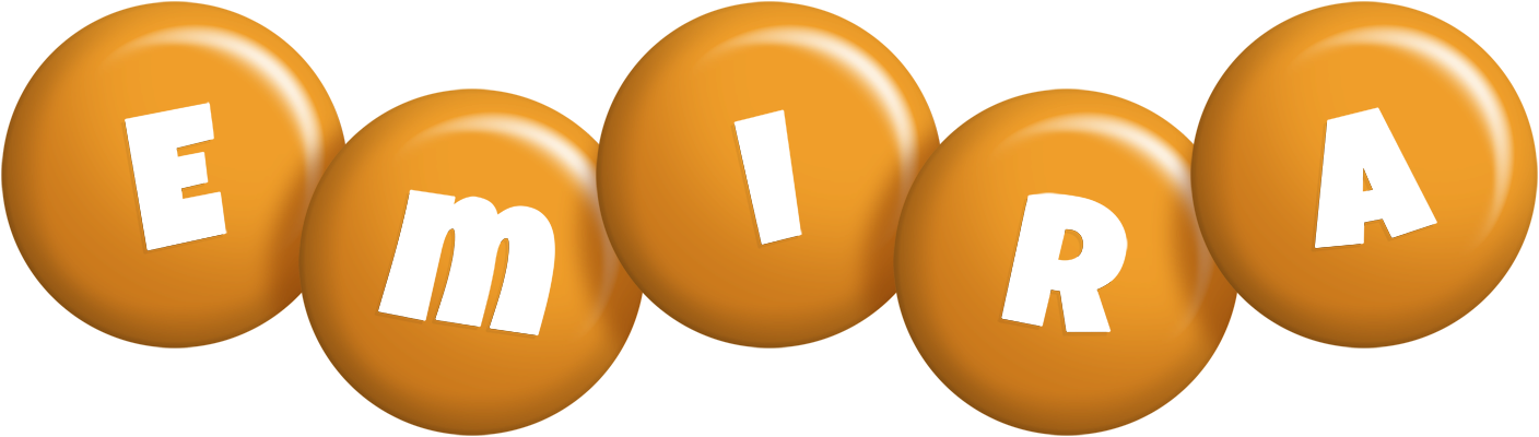 Emira candy-orange logo
