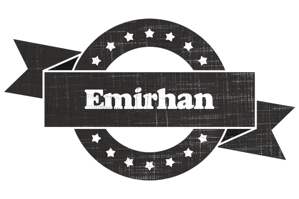 Emirhan grunge logo