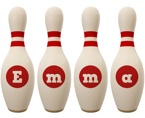 Emma bowling-pin logo
