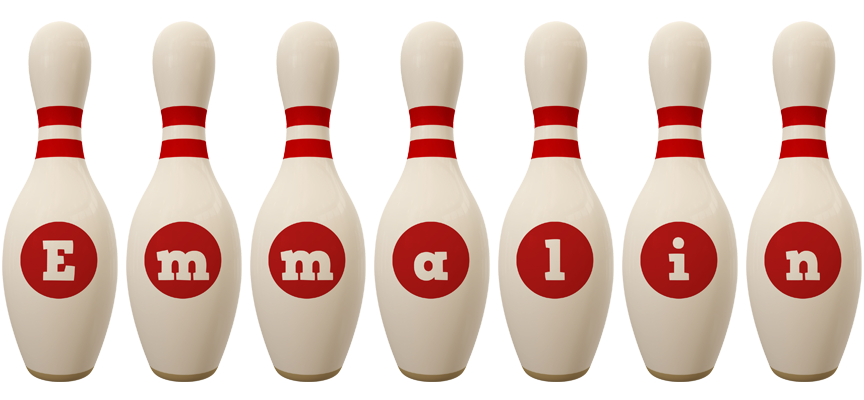 Emmalin bowling-pin logo