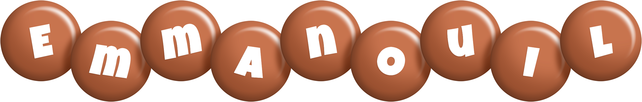 Emmanouil candy-brown logo