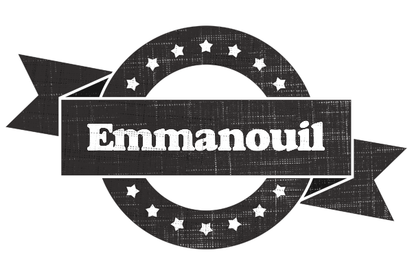 Emmanouil grunge logo