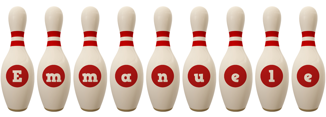 Emmanuele bowling-pin logo