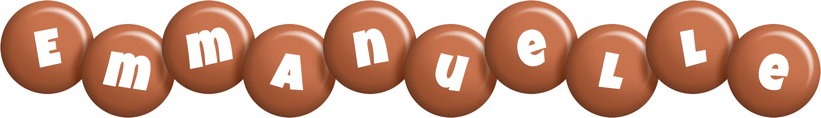 Emmanuelle candy-brown logo
