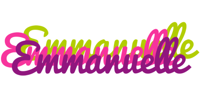 Emmanuelle flowers logo