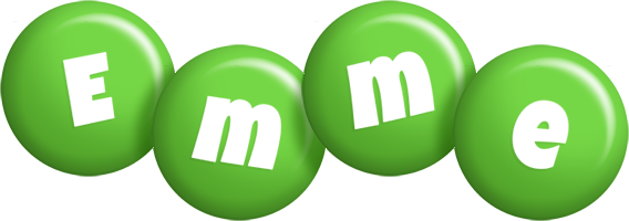 Emme candy-green logo