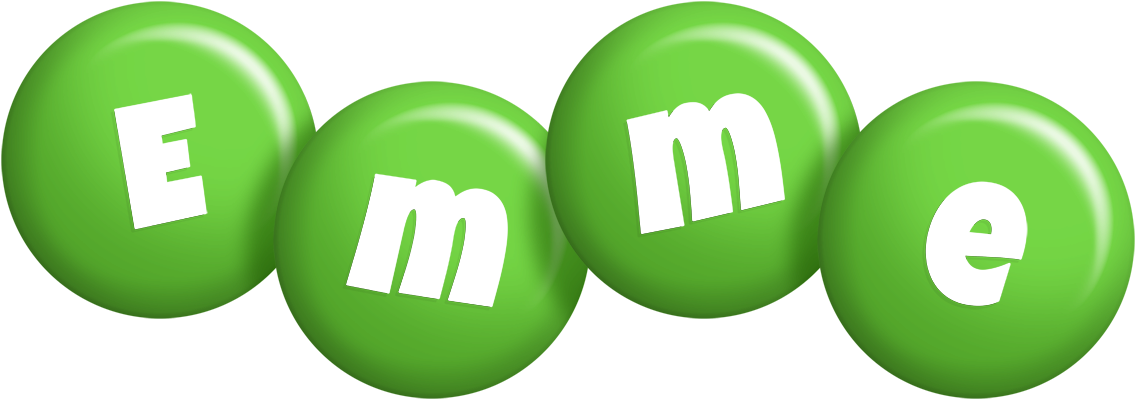 Emme candy-green logo