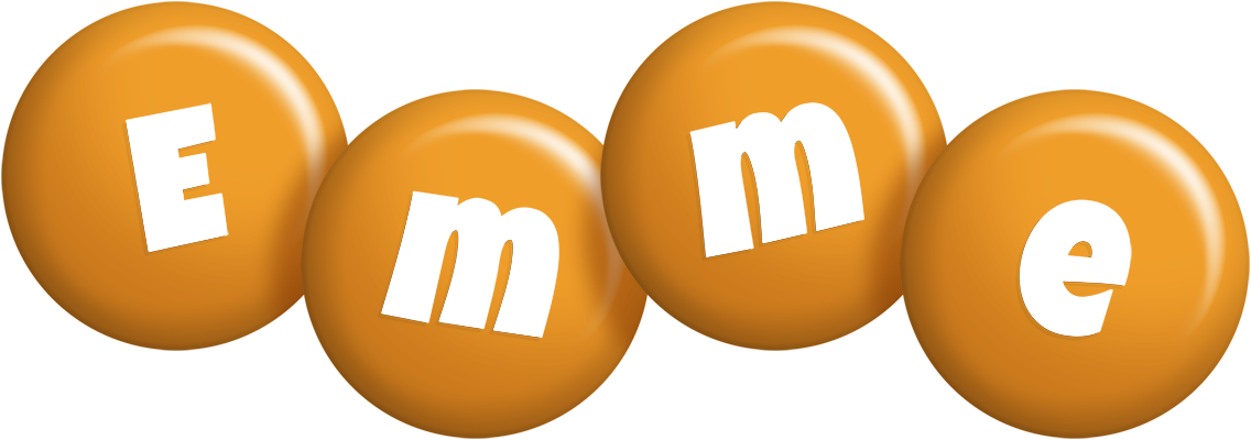 Emme candy-orange logo