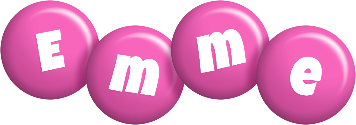 Emme candy-pink logo