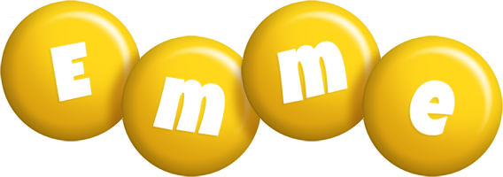 Emme candy-yellow logo