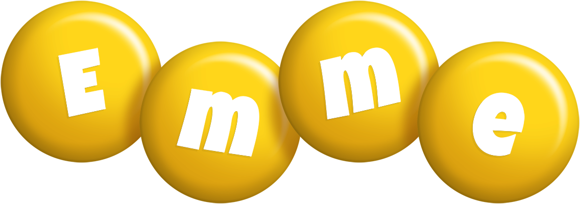 Emme candy-yellow logo
