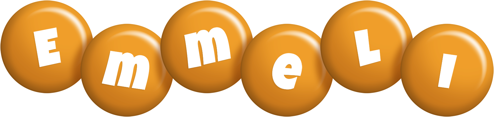 Emmeli candy-orange logo