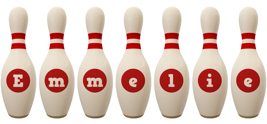 Emmelie bowling-pin logo