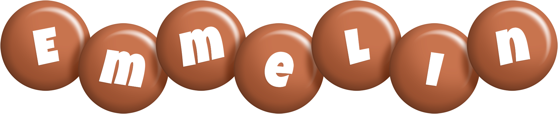 Emmelin candy-brown logo