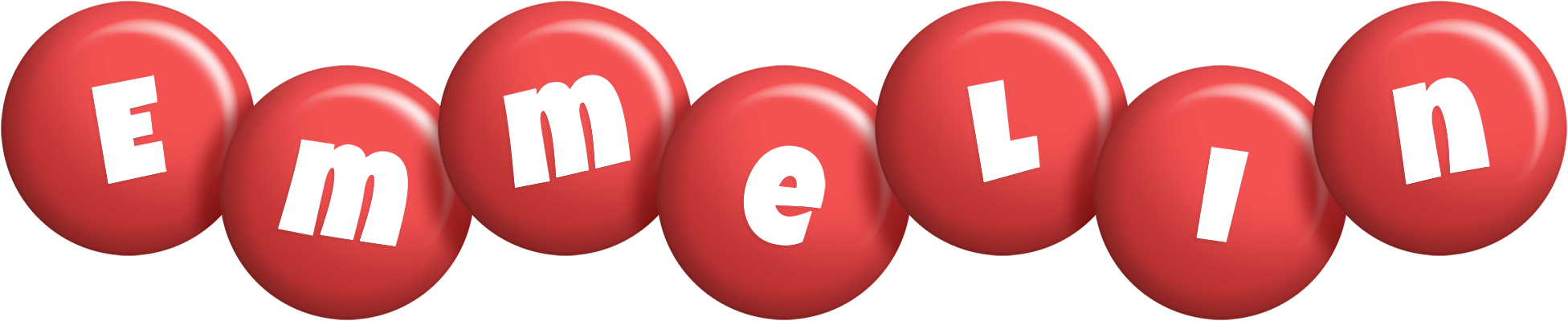 Emmelin candy-red logo