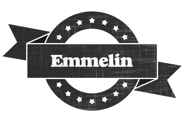 Emmelin grunge logo