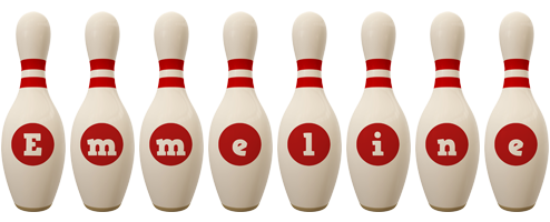 Emmeline bowling-pin logo